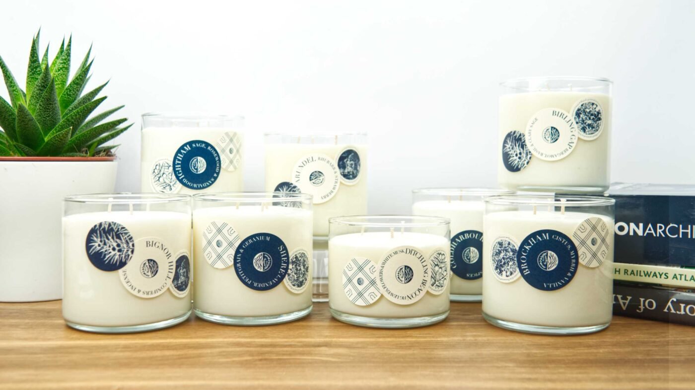 Lubien Natural Rapeseed Wax Premium Candles Hand Poured in Sussex